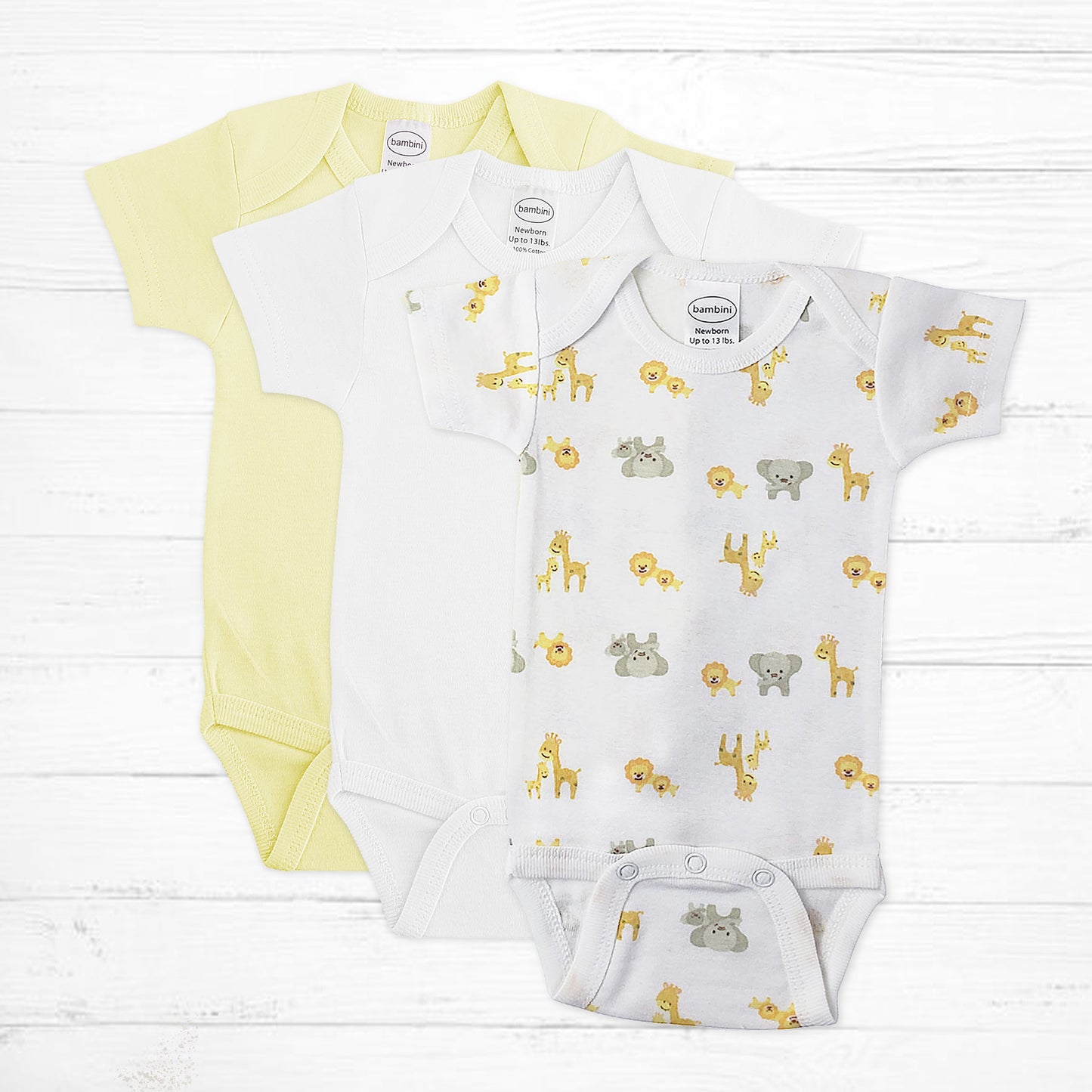Safari Rib-Knit Bodysuit Pack - Little Giggles Galore