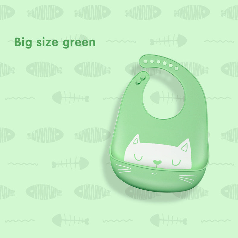 Cute Cat Silicon Bib - Little Giggles Galore