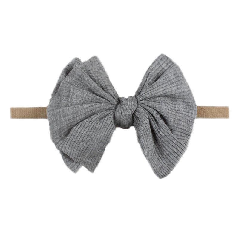 Bowknot Hair Flower Headband - Little Giggles Galore
