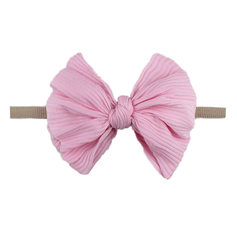 Bowknot Hair Flower Headband - Little Giggles Galore