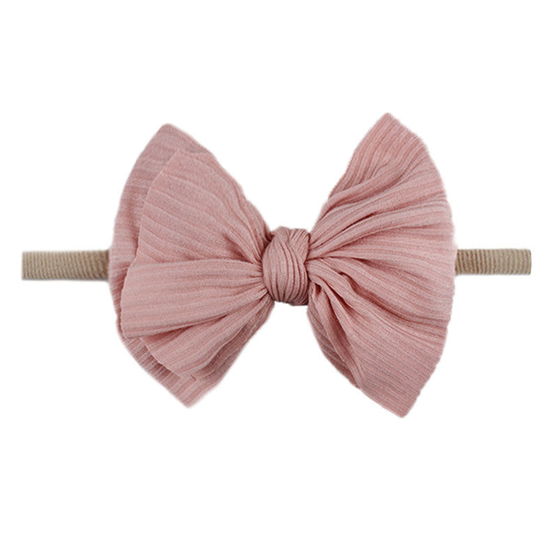 Bowknot Hair Flower Headband - Little Giggles Galore