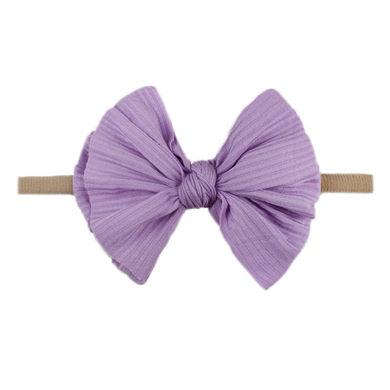 Bowknot Hair Flower Headband - Little Giggles Galore