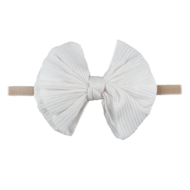 Bowknot Hair Flower Headband - Little Giggles Galore