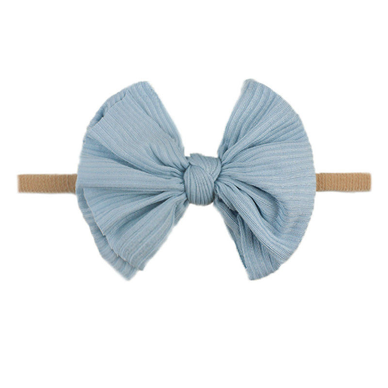 Bowknot Hair Flower Headband - Little Giggles Galore