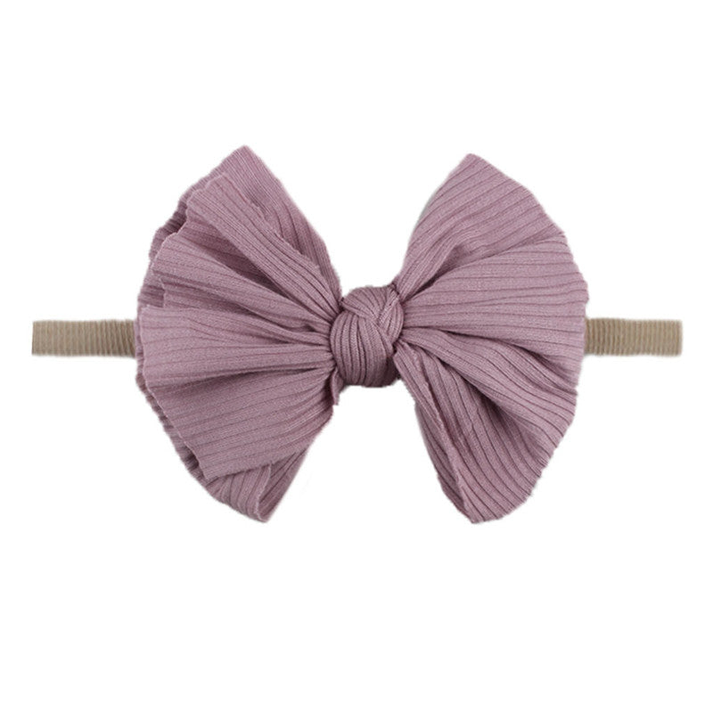 Bowknot Hair Flower Headband - Little Giggles Galore