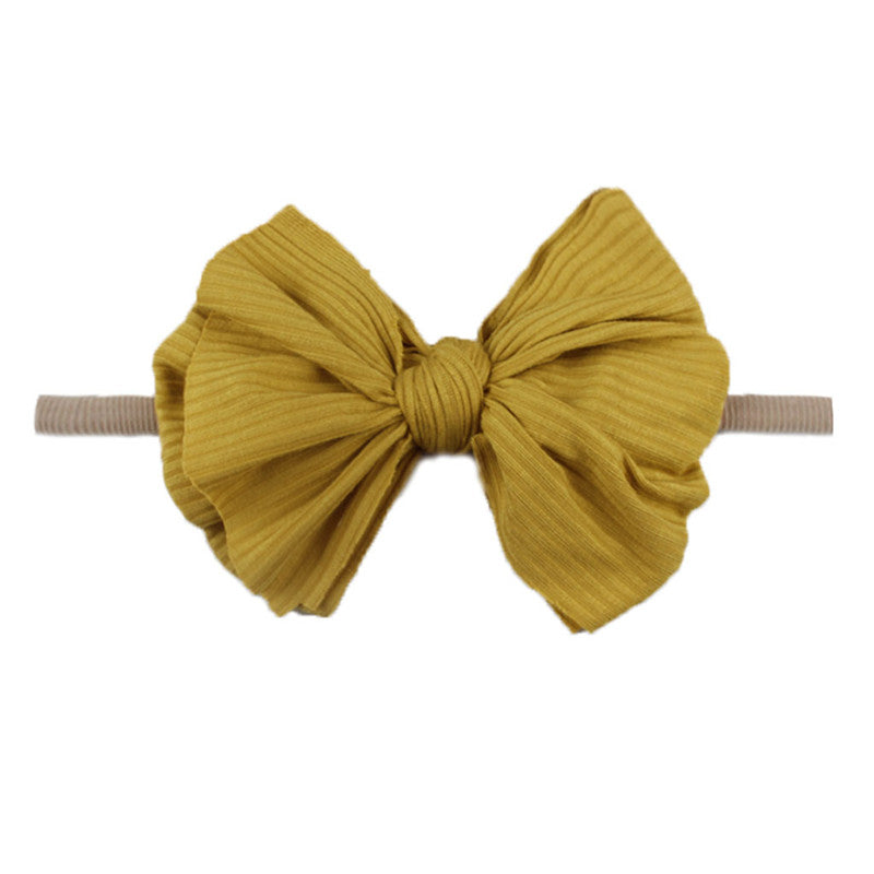 Bowknot Hair Flower Headband - Little Giggles Galore