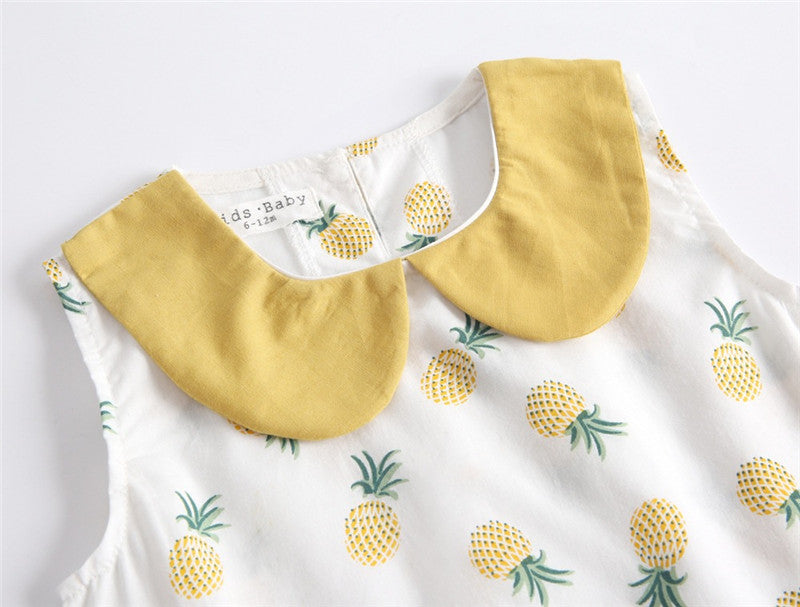 Baby Two-piece Summer Cotton Children's Clothing Baby T-shirt Sleeveless - Little Giggles Galore