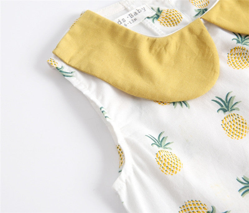 Baby Two-piece Summer Cotton Children's Clothing Baby T-shirt Sleeveless - Little Giggles Galore