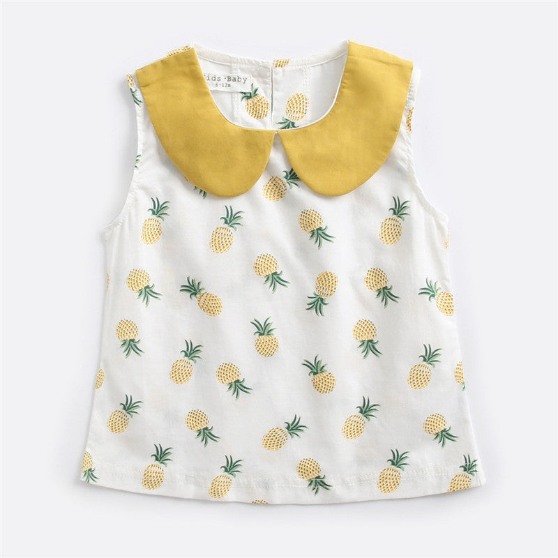 Baby Two-piece Summer Cotton Children's Clothing Baby T-shirt Sleeveless - Little Giggles Galore