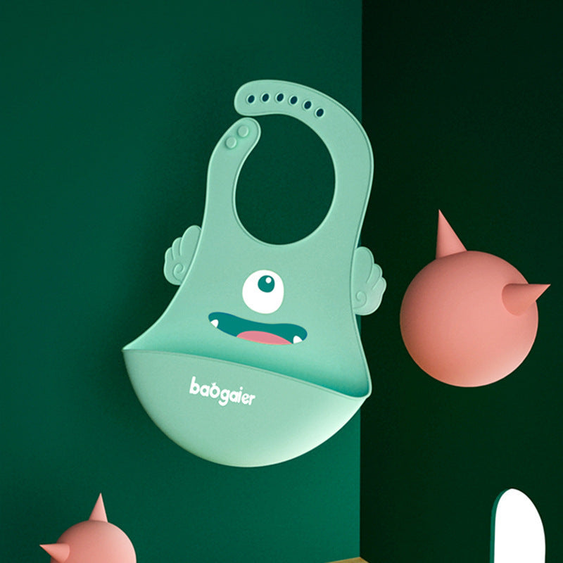 Cute Monster Silicon Bibs - Little Giggles Galore
