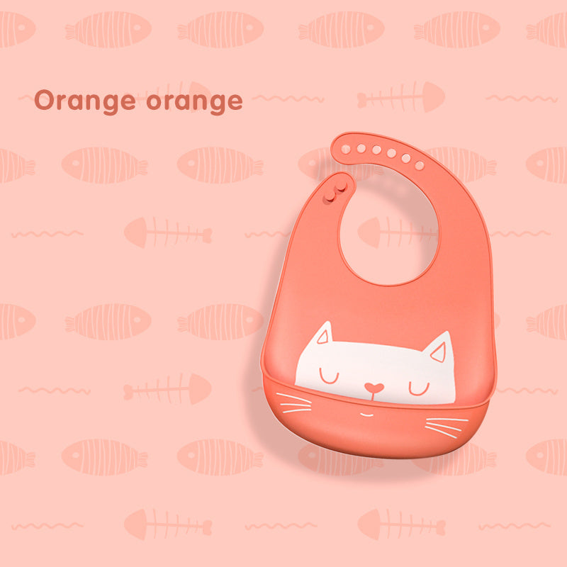 Cute Cat Silicon Bib - Little Giggles Galore
