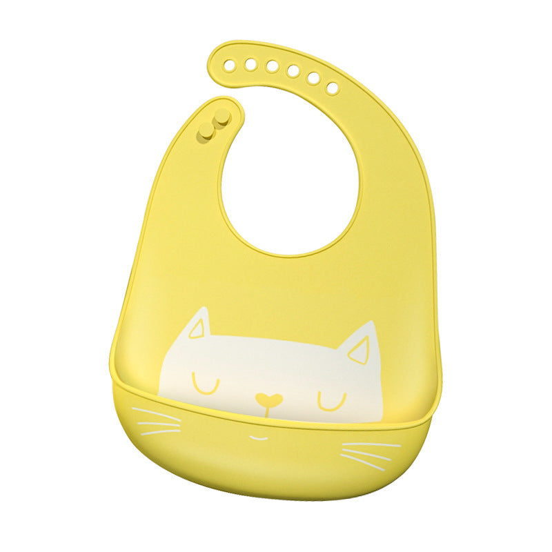 Cute Cat Silicon Bib - Little Giggles Galore