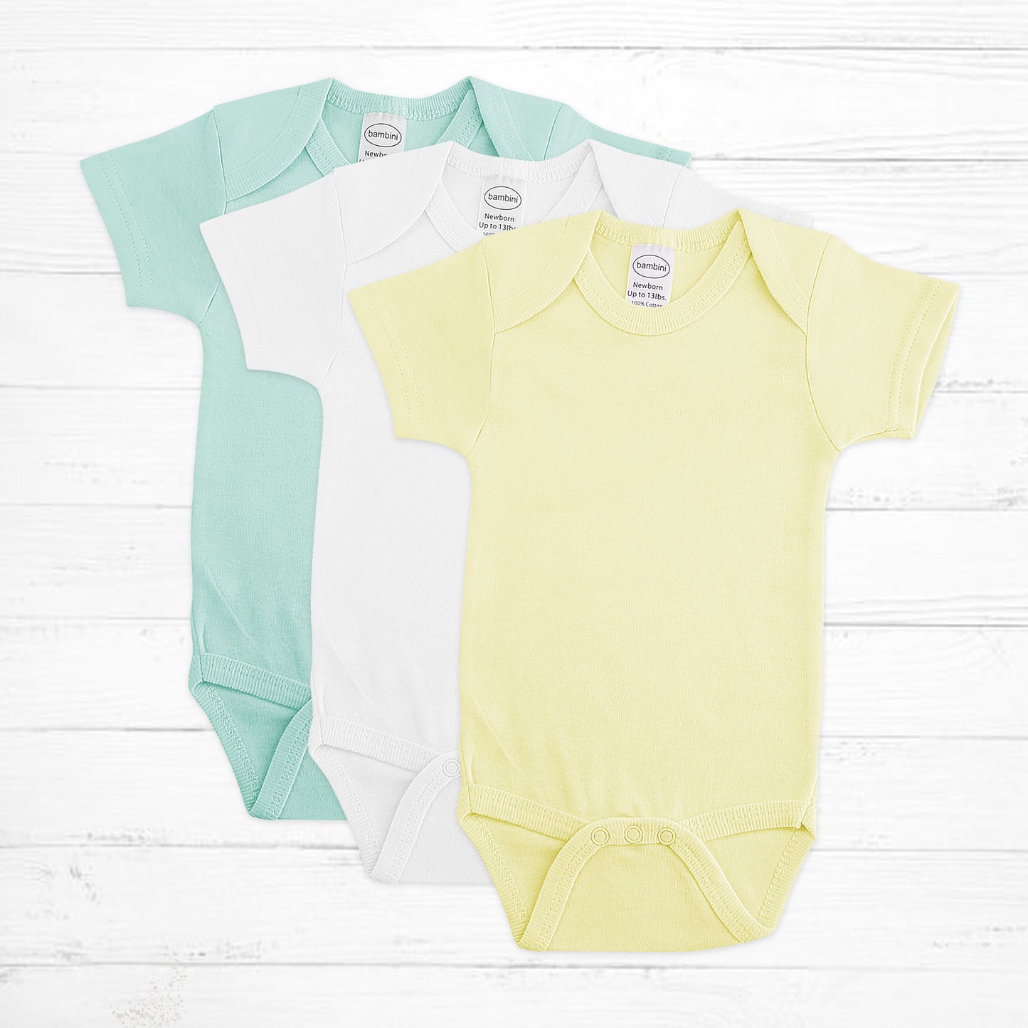 Pastel Rib-Knit Bodysuit Pack - Little Giggles Galore