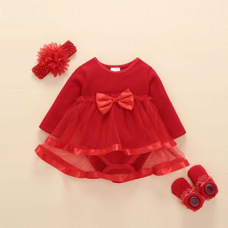 Pink Lace Dress - Little Giggles Galore