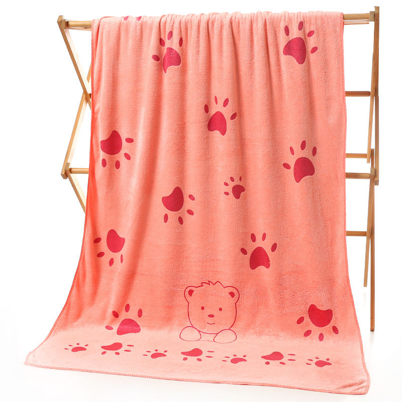 Bear Foot Print Beach Towel - Little Giggles Galore