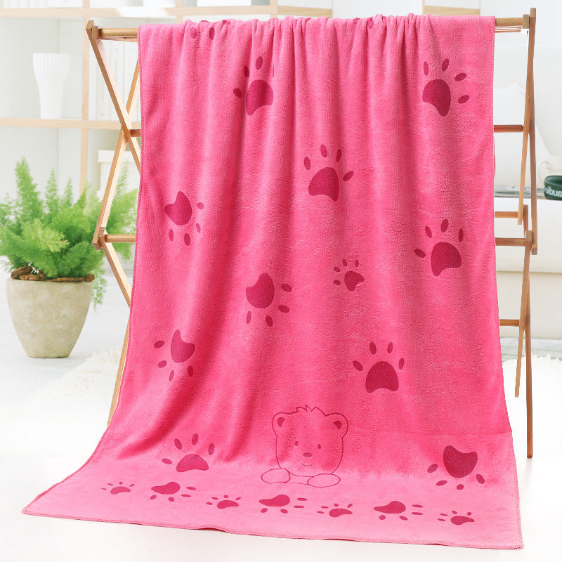 Bear Foot Print Beach Towel - Little Giggles Galore