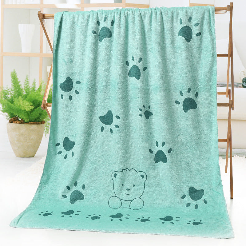 Bear Foot Print Beach Towel - Little Giggles Galore
