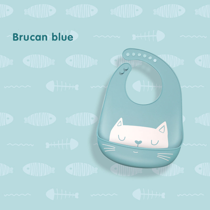 Cute Cat Silicon Bib - Little Giggles Galore