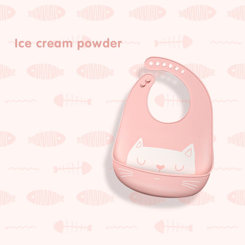 Cute Cat Silicon Bib - Little Giggles Galore