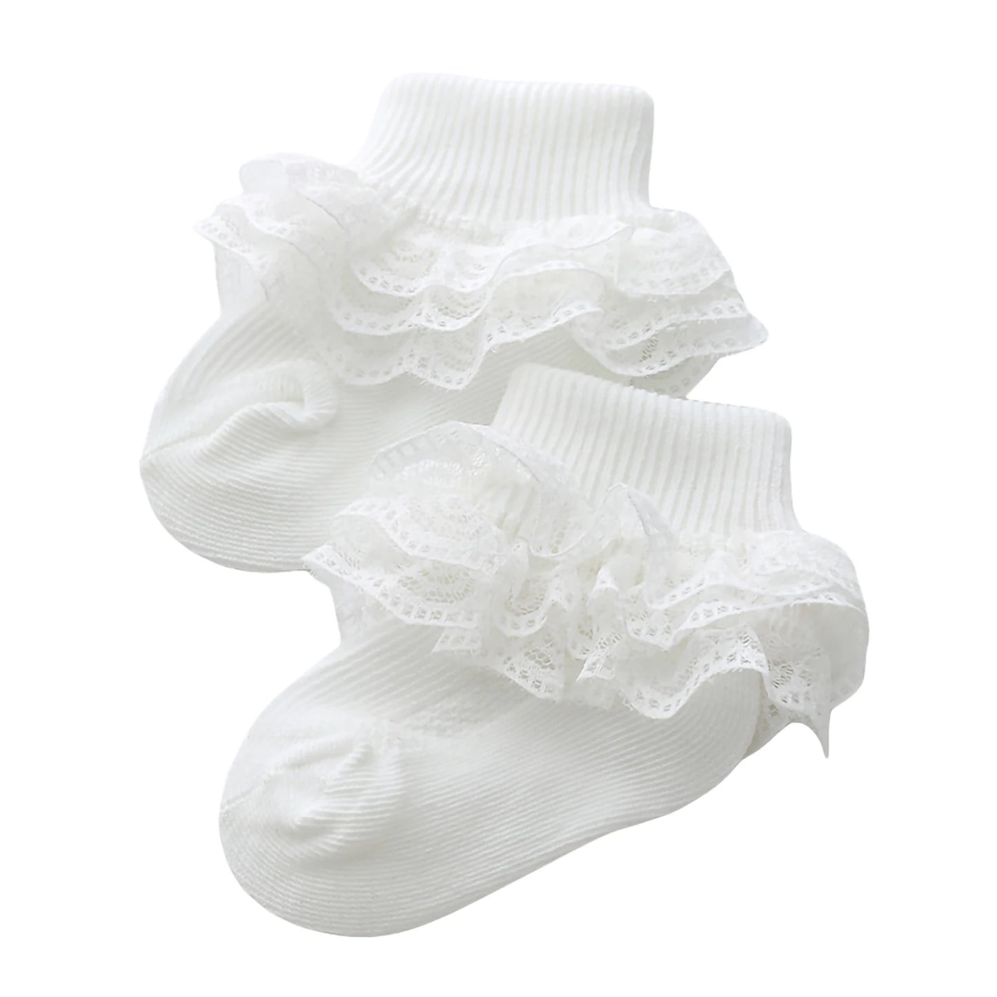 Lace Ruffled Girl Socks