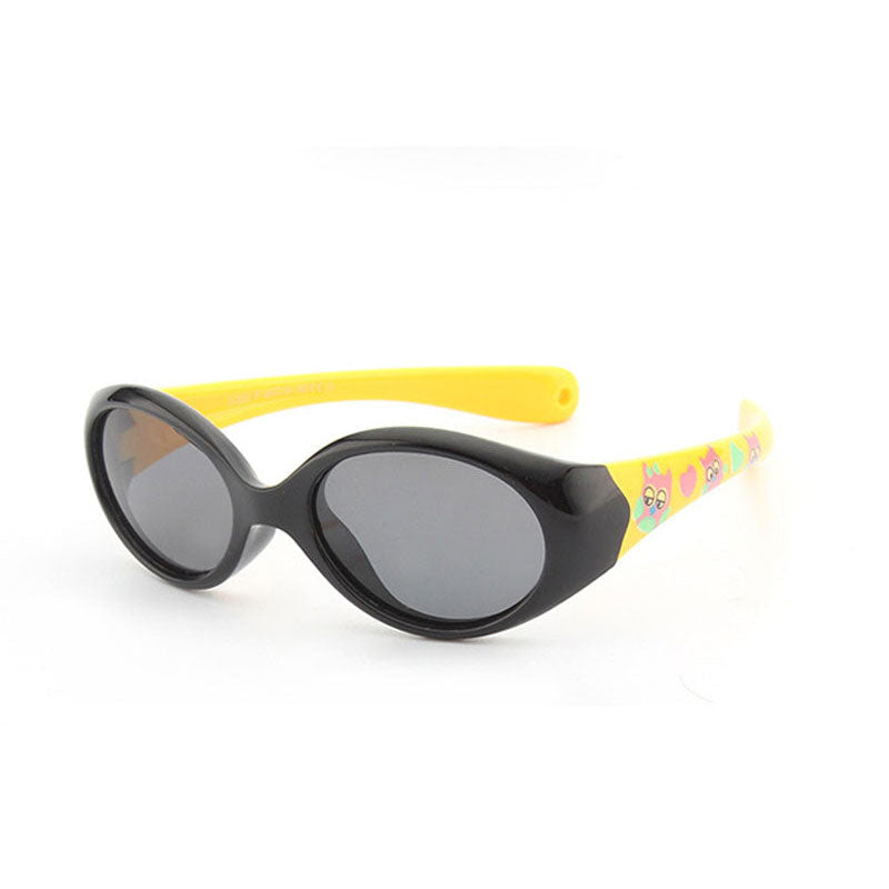 Black-Yellow Baby Sunglasses - Little Giggles Galore