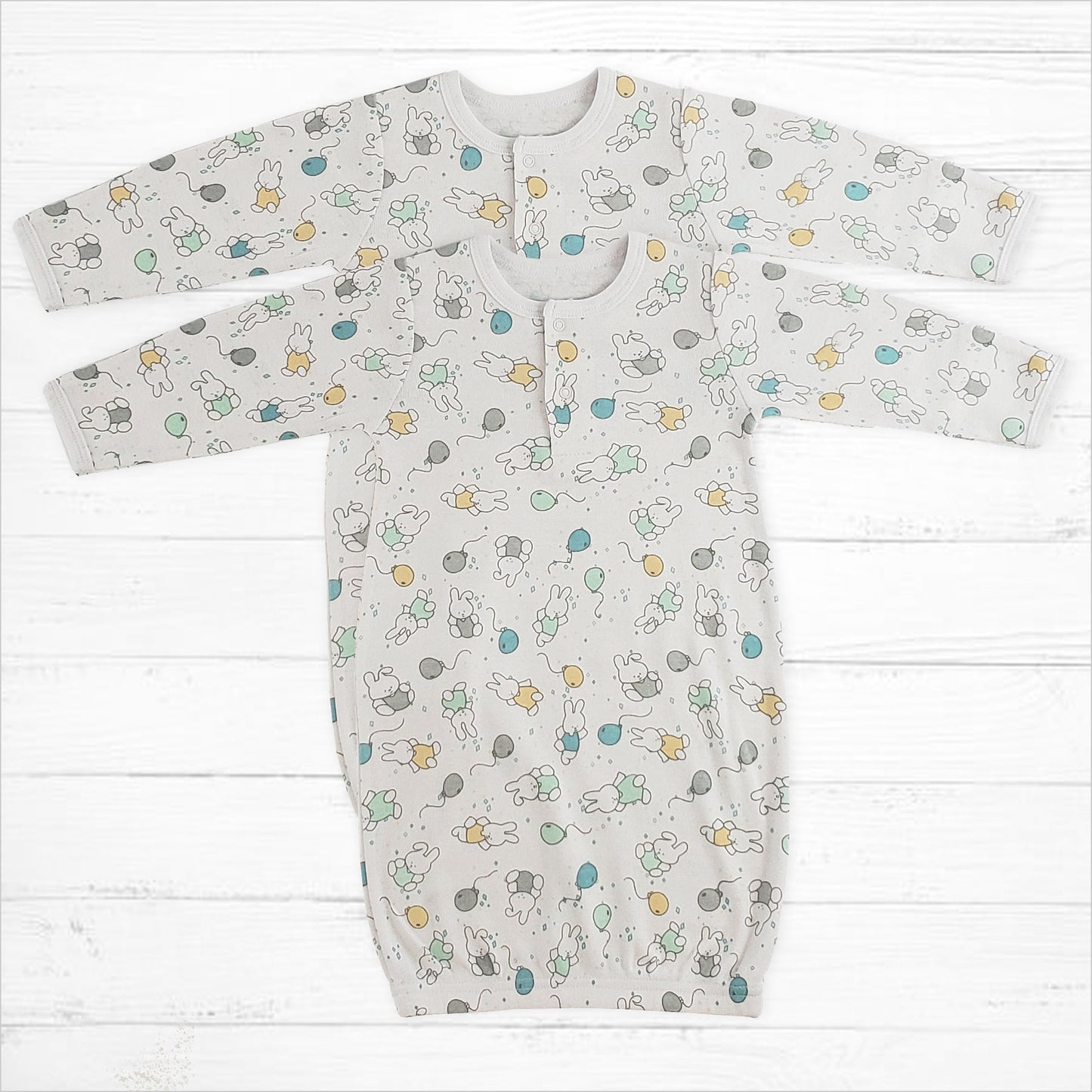Bunny Sleep Gown Set - Little Giggles Galore