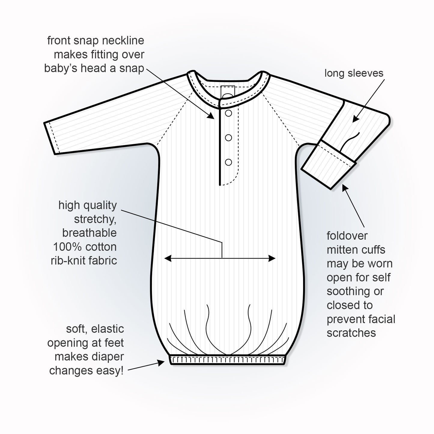 Kite Sleep Gown Set - Little Giggles Galore