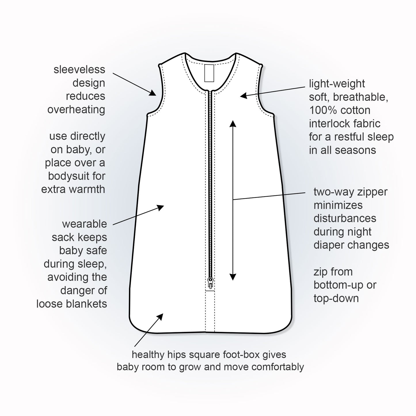 Cream Infant Sleep Bag - Little Giggles Galore