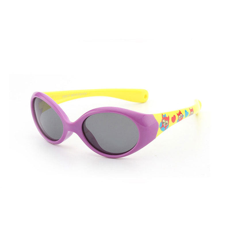 Purple-Yellow Baby Sunglasses - Little Giggles Galore