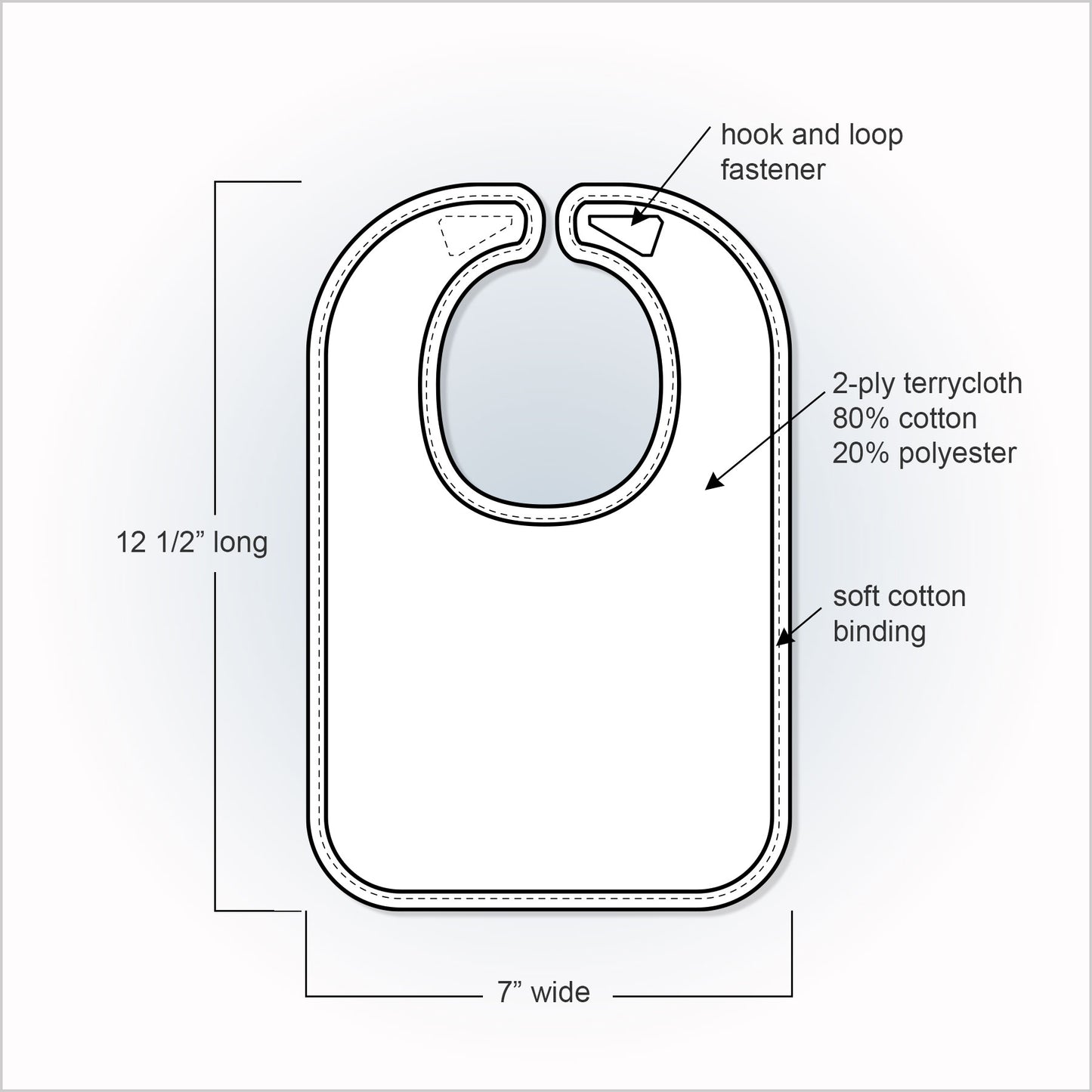 Pink Trim Terrycloth Bib Bundle - Little Giggles Galore