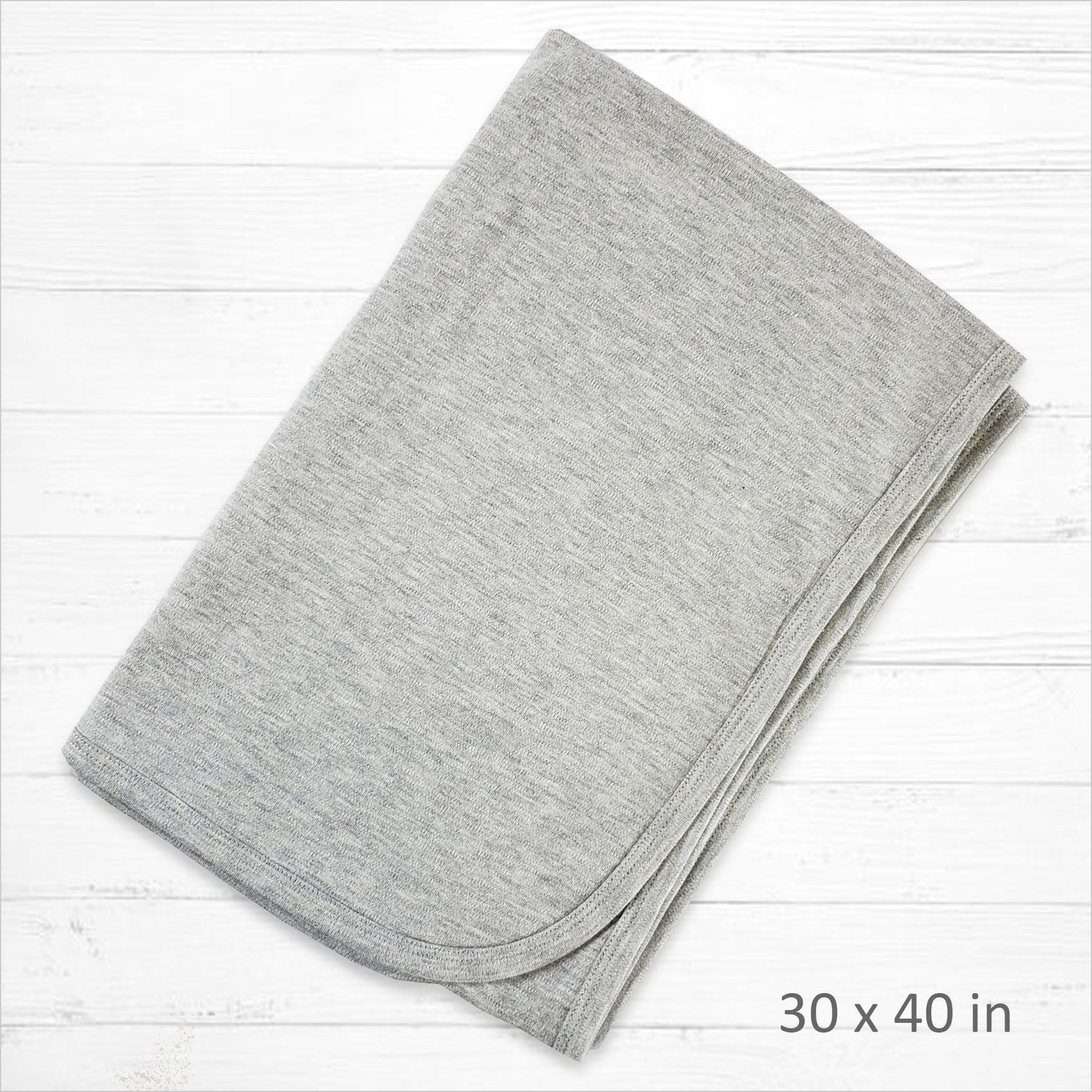 Grey Interlock Blanket
