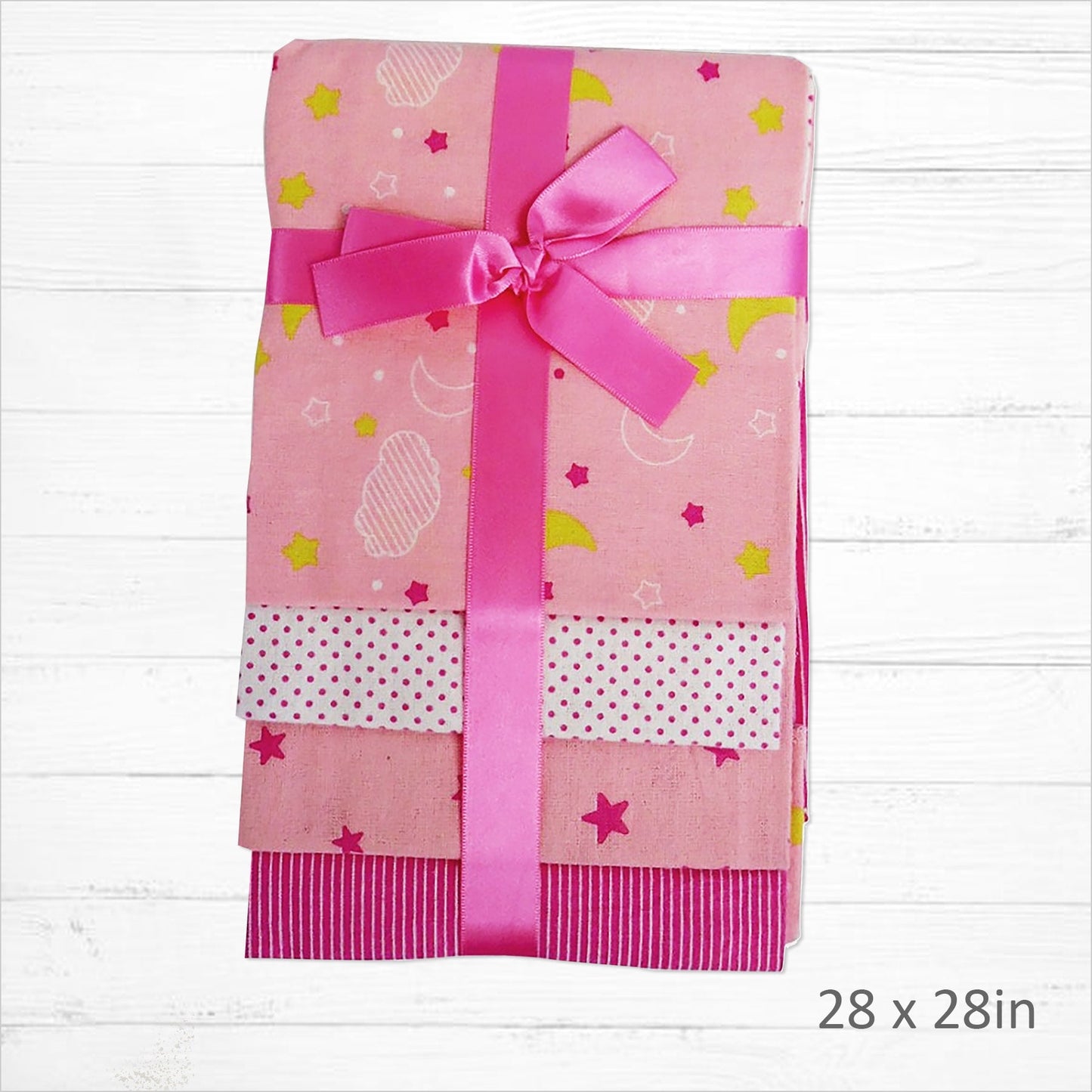 Pink Flannel Blanket Gift Set - Little Giggles Galore