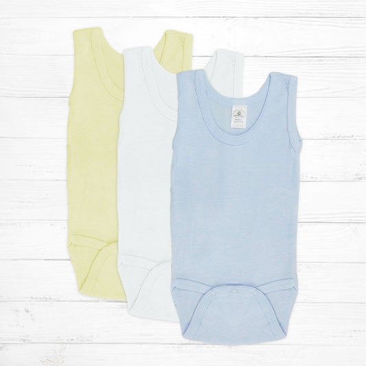 Boys Sleeveless Bodysuit Pack - Little Giggles Galore