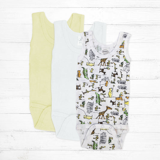 Crocodile Sleeveless Bodysuit Pack - Little Giggles Galore