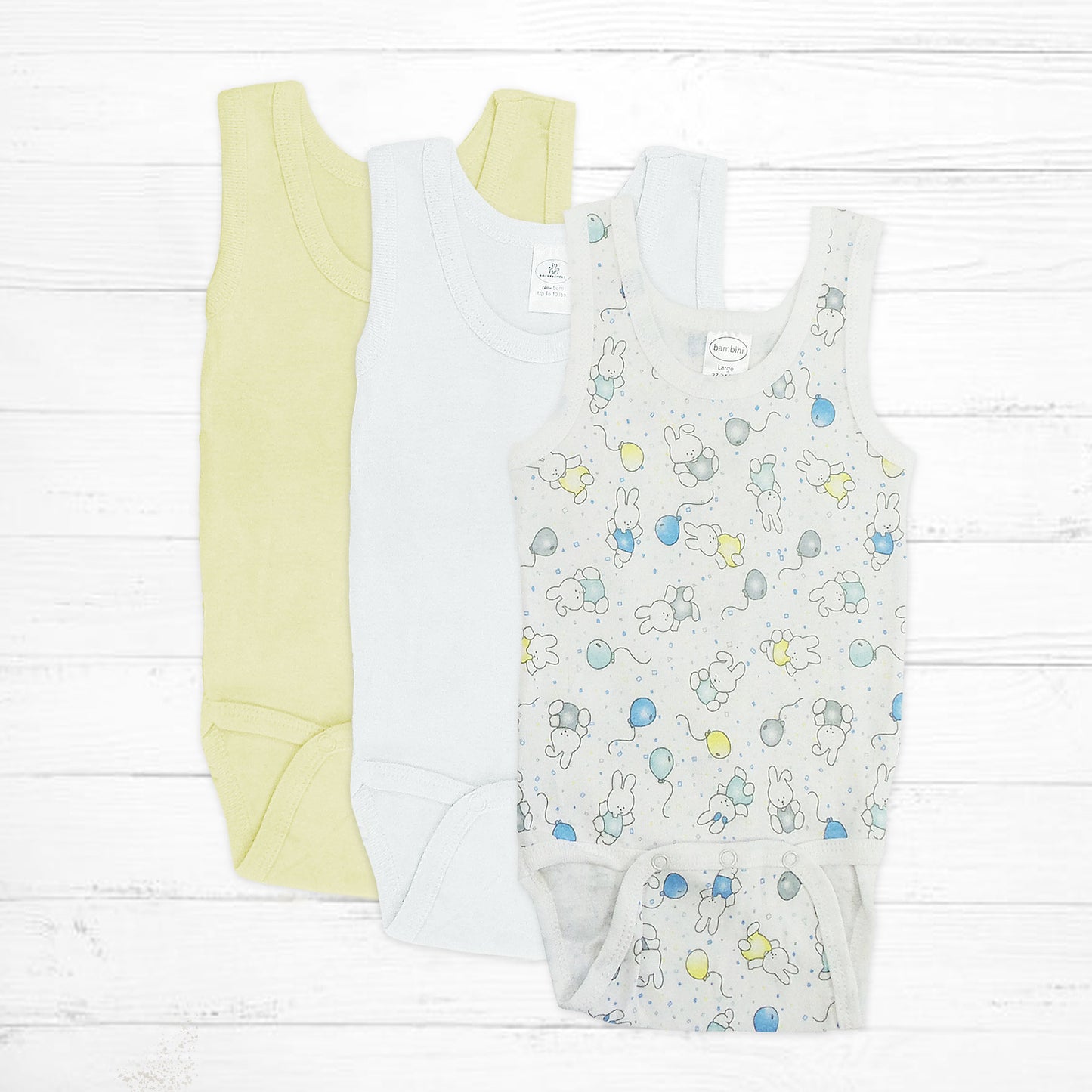 Bunny Sleeveless Bodysuit Pack - Little Giggles Galore