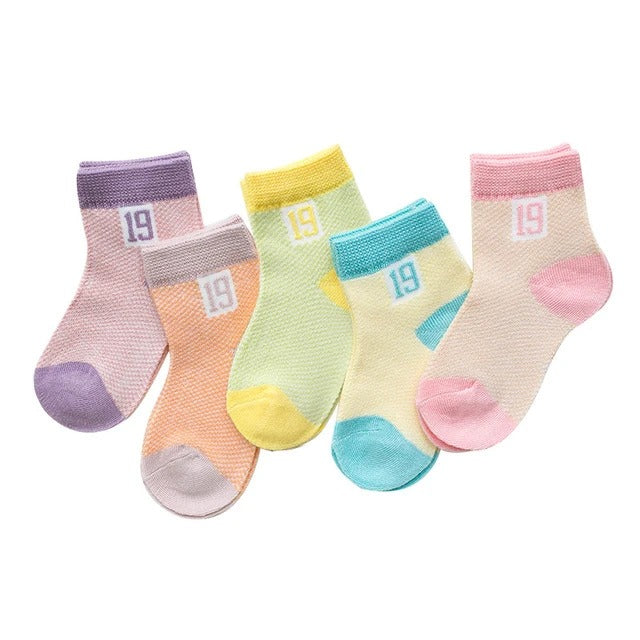 Mesh baby socks- 5 Pairs - Little Giggles Galore