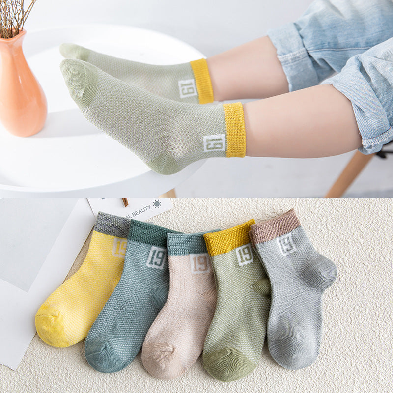 Mesh baby socks- 5 Pairs - Little Giggles Galore