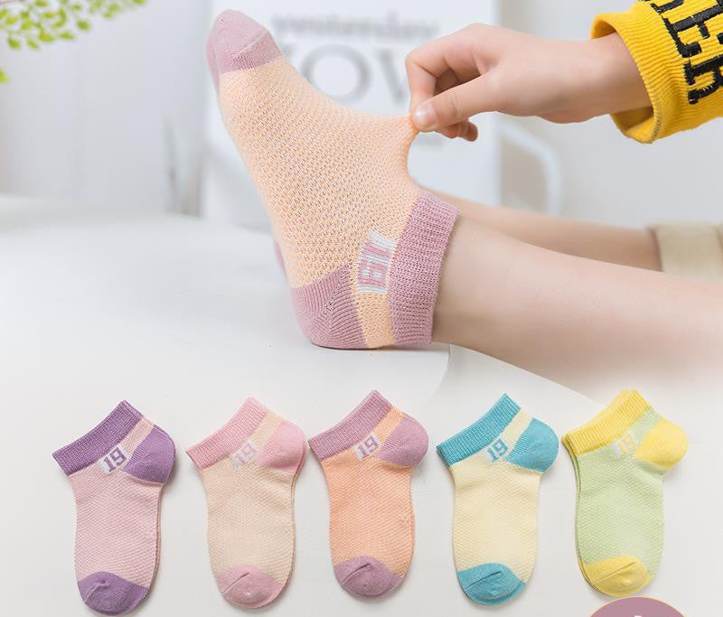 Mesh baby socks- 5 Pairs - Little Giggles Galore