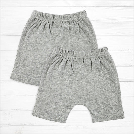 Grey Short Cotton Pants Pack - Little Giggles Galore