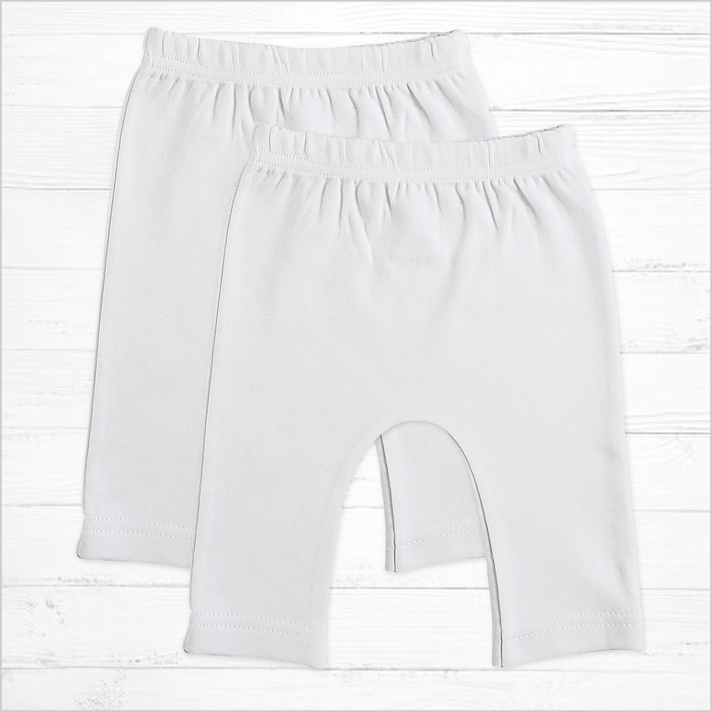 White Cotton Pants Pack - Little Giggles Galore