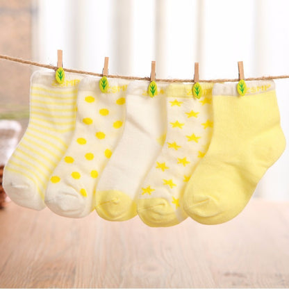 Cotton Baby Socks-5 Pairs - Little Giggles Galore