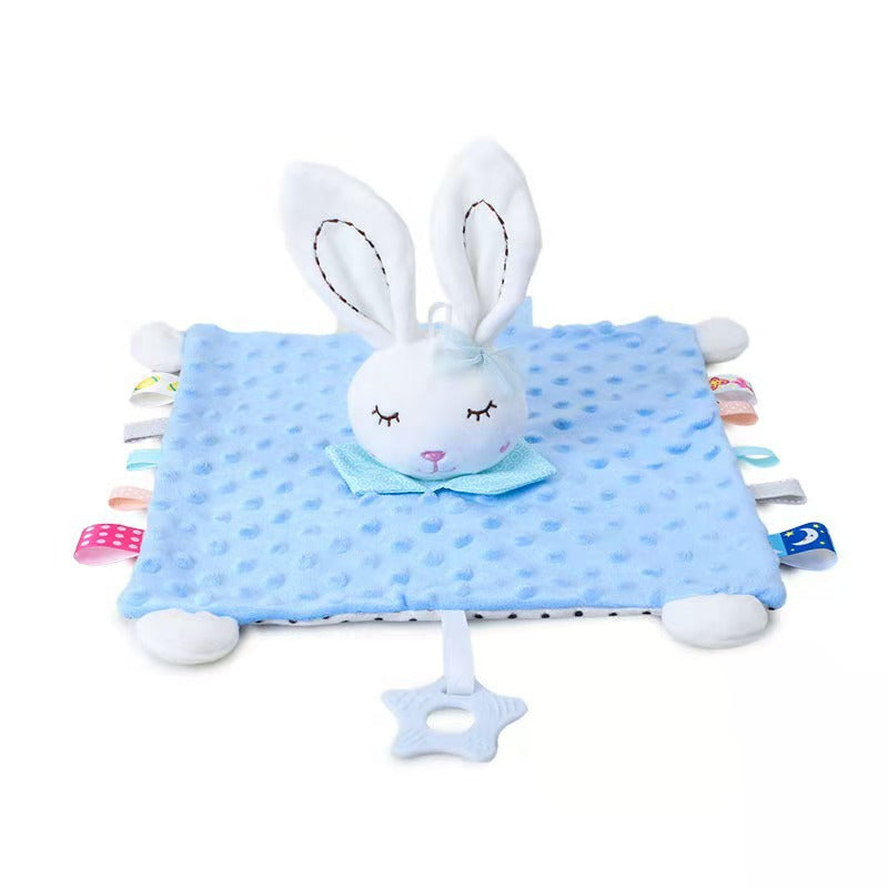 Blue Rabbit Plush Blanket with Tags - Little Giggles Galore