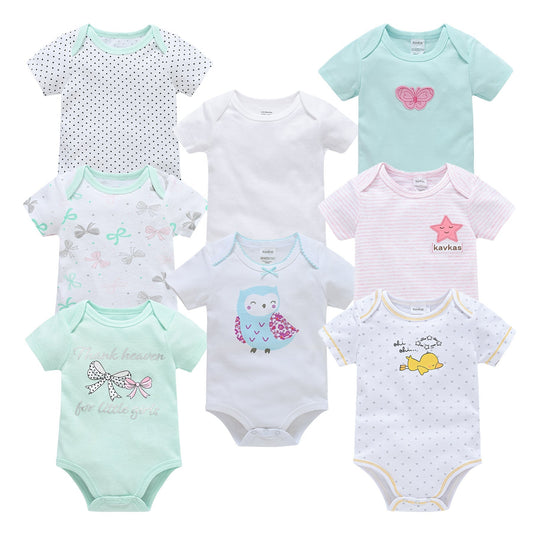 Cute Chick 8 Piece Bodysuit Set - Little Giggles Galore