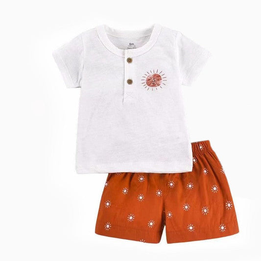 Sunburst Shirt & Short 2 Piece Set - Little Giggles Galore