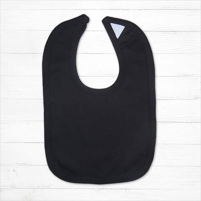 Black Cotton Bib - Little Giggles Galore