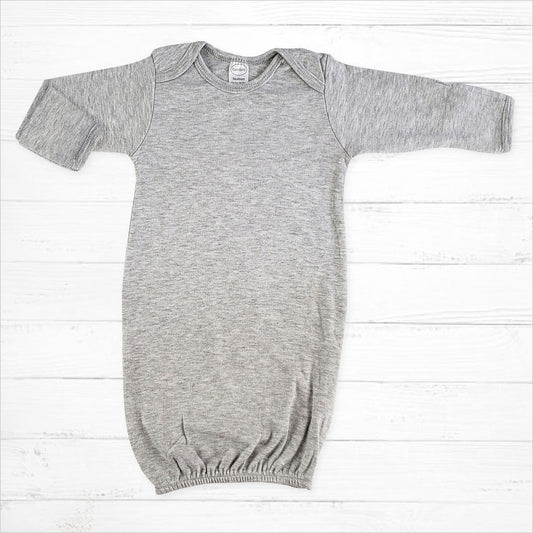 Grey Cotton Sleep Gown - Little Giggles Galore