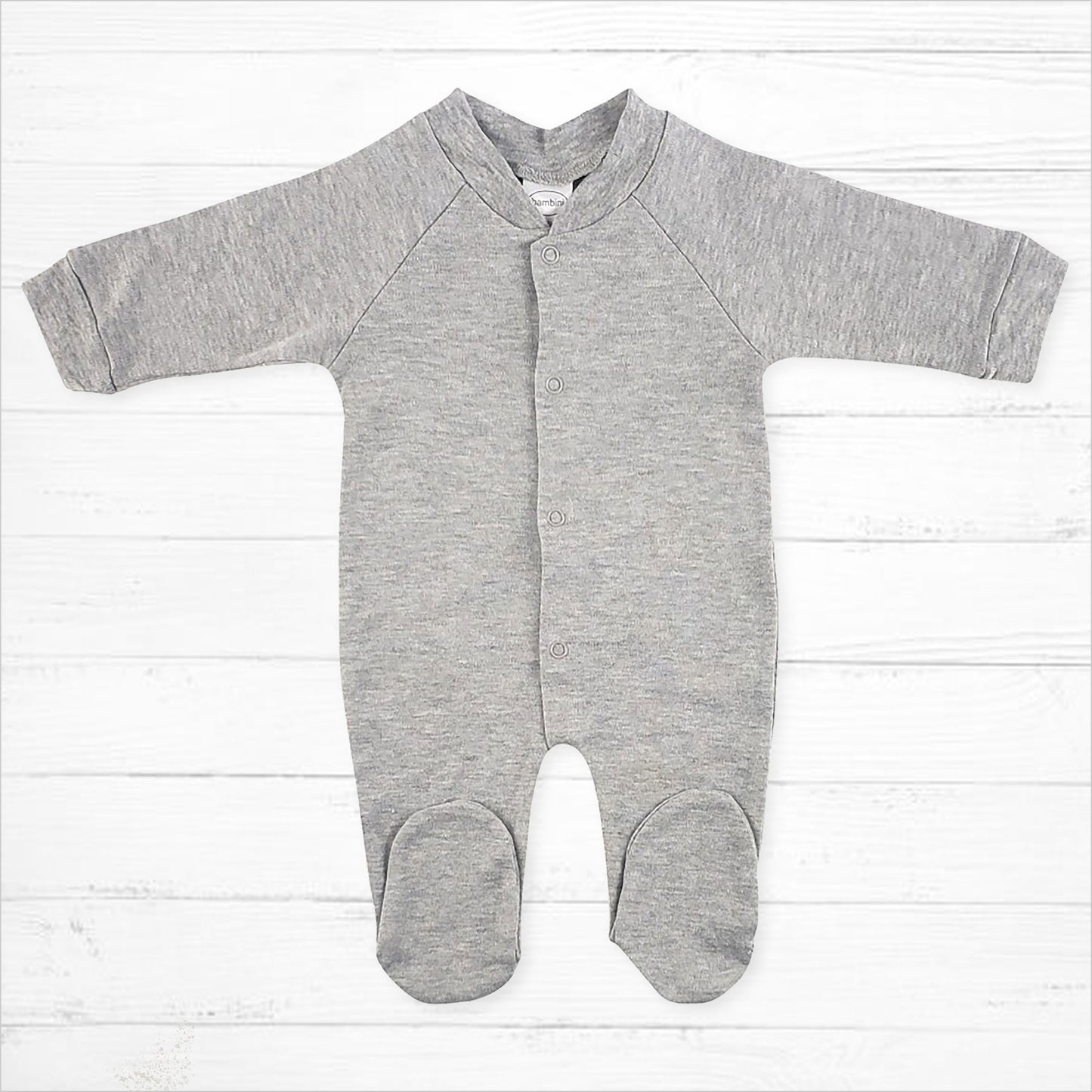 Grey Cotton Sleep & Play - Little Giggles Galore