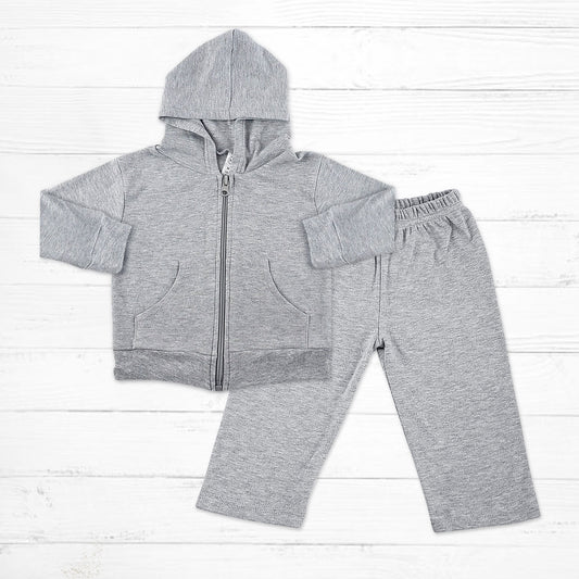 Grey Sweat Suit - Little Giggles Galore