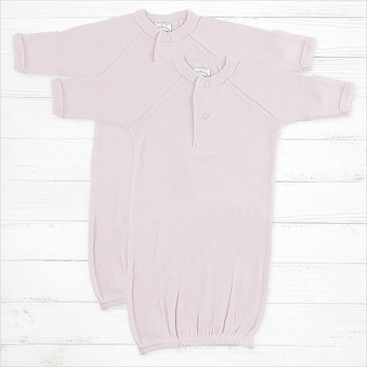 Preemie Pink Sleep Gown Set - Little Giggles Galore