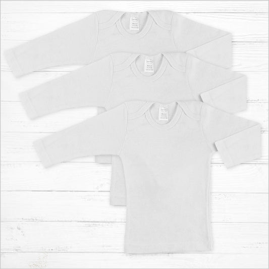 White Long Sleeve Shirts - Little Giggles Galore